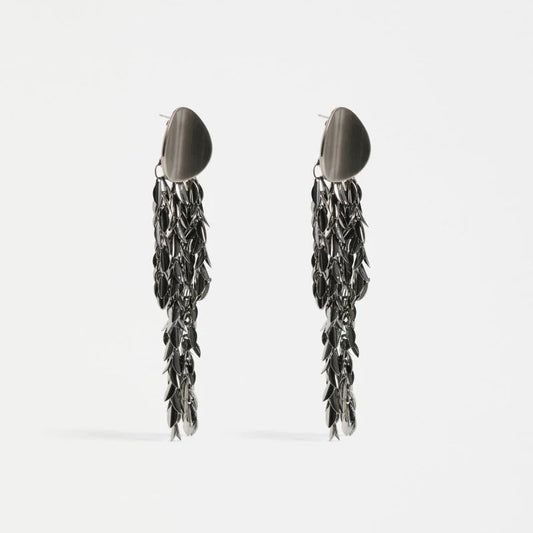 ELK Taalmo Drop Earrings - Gunmetal