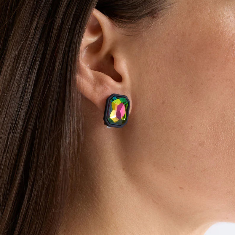 Elk Jule Clip-On Earring - Green