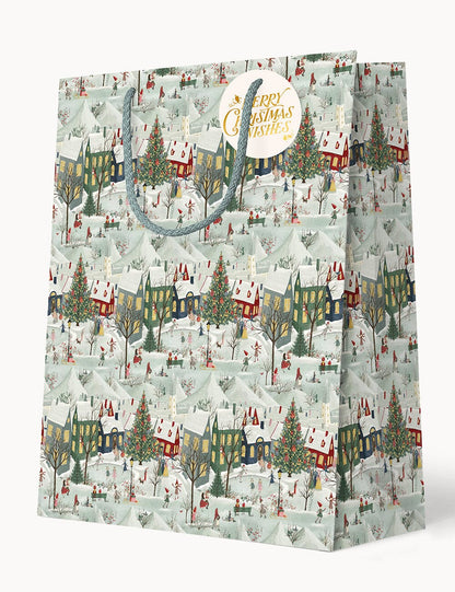 The Snowy Village Gift Bag - Large