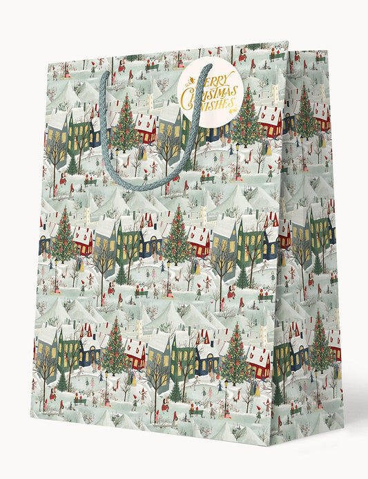 The Snowy Village Gift Bag - Large