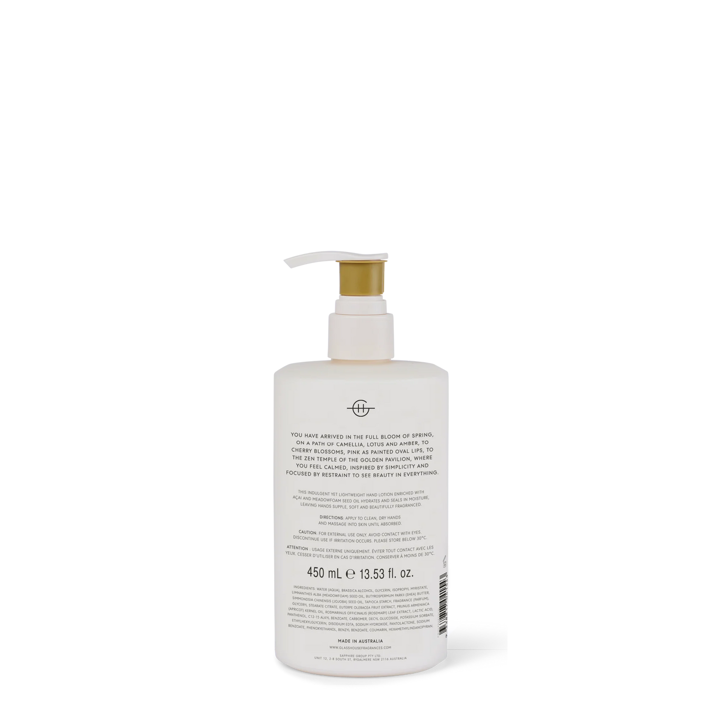 Glasshouse Kyoto in Bloom | 450mL Hand Lotion