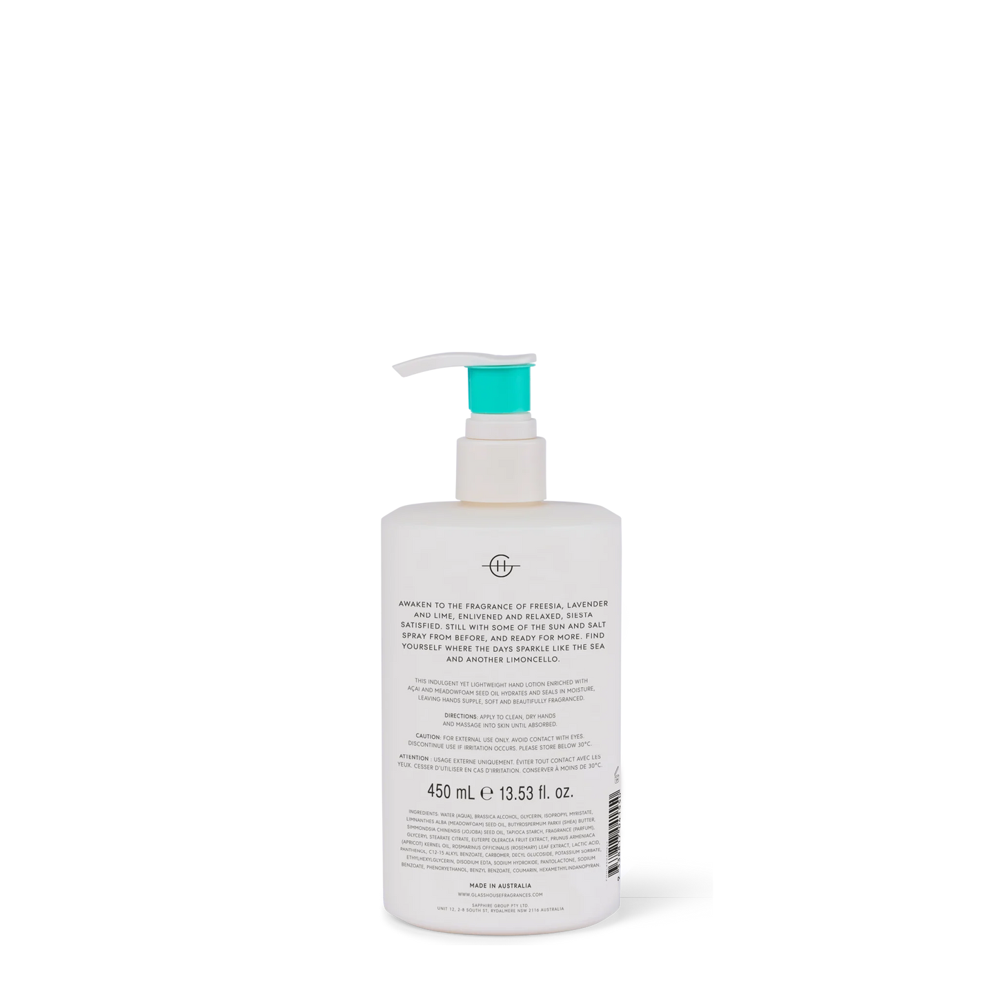 Glasshouse Lost in Amalfi | 450mL Hand Lotion