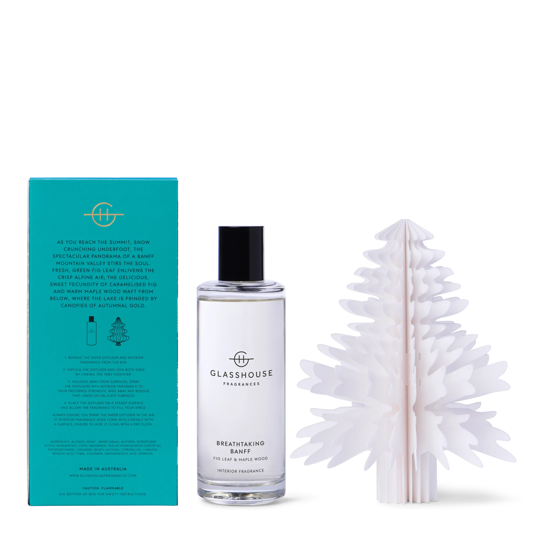 Glasshouse Breathtaking Banff 150mL Interior Fragrance & Paper Diffuser