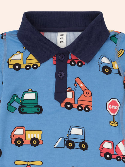 Huxbaby Construction Polo Romper