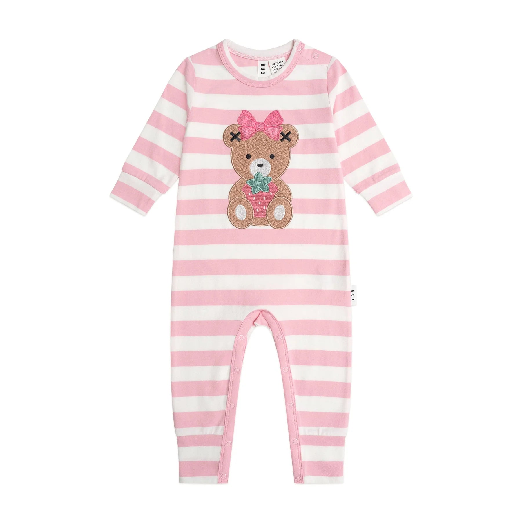 Huxbaby Strawberry Stripe Romper