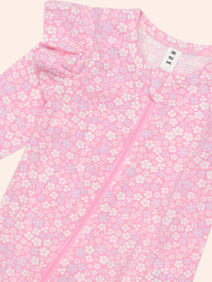 Huxbaby Ditsy Floral Frill Romper
