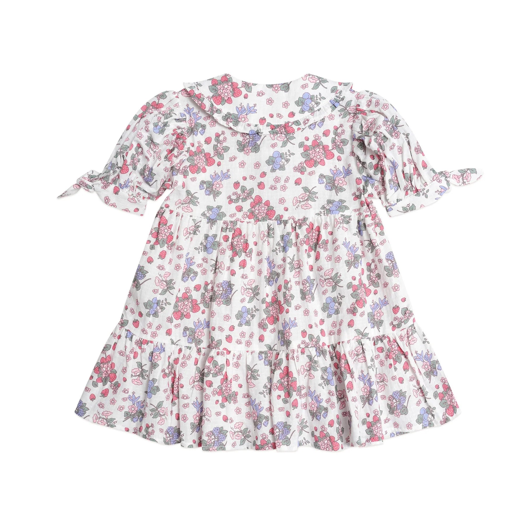 Huxbaby Strawberry Garden Tiered Smock Dress