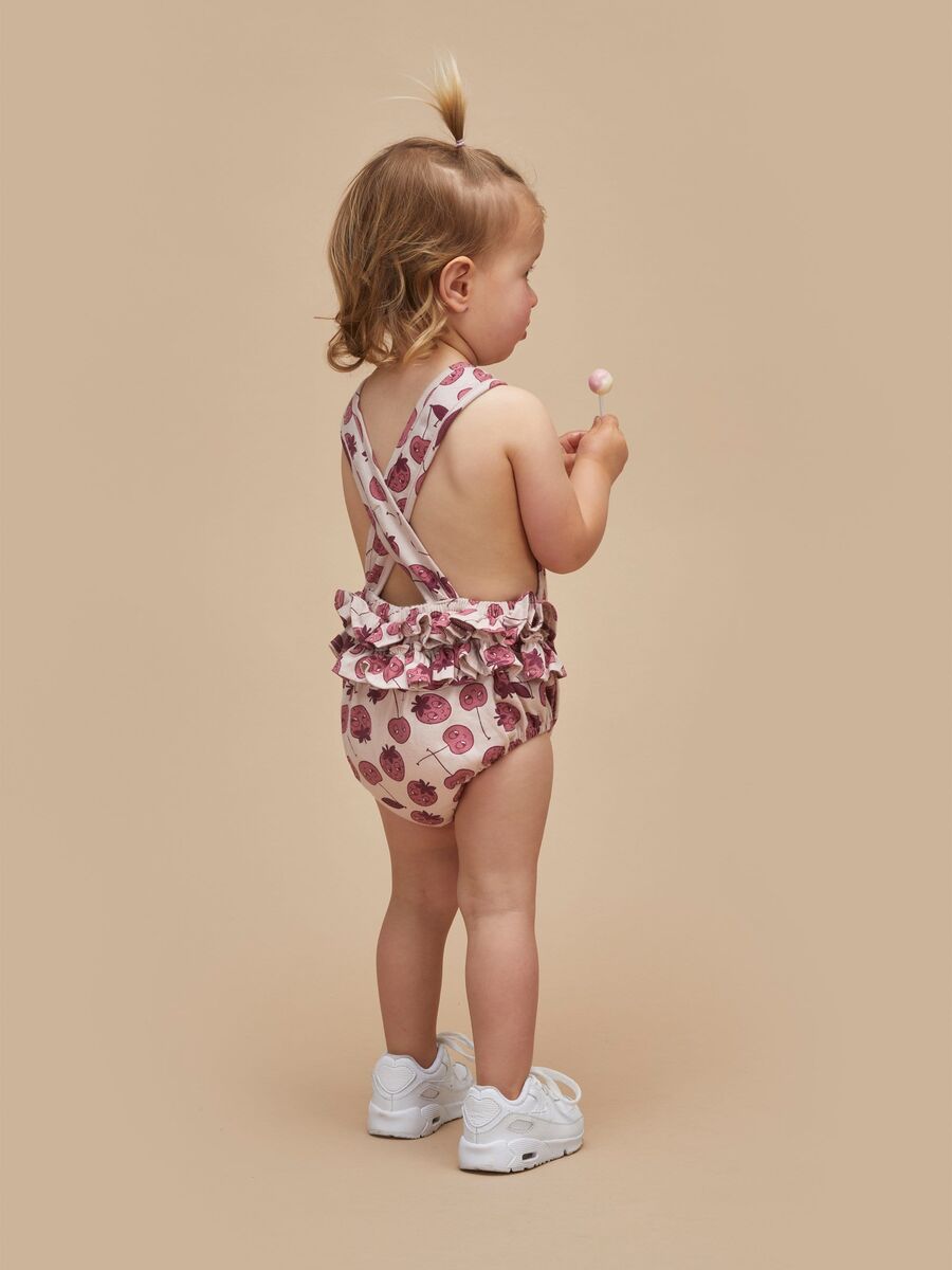 Huxbaby Berry Frill Playsuit