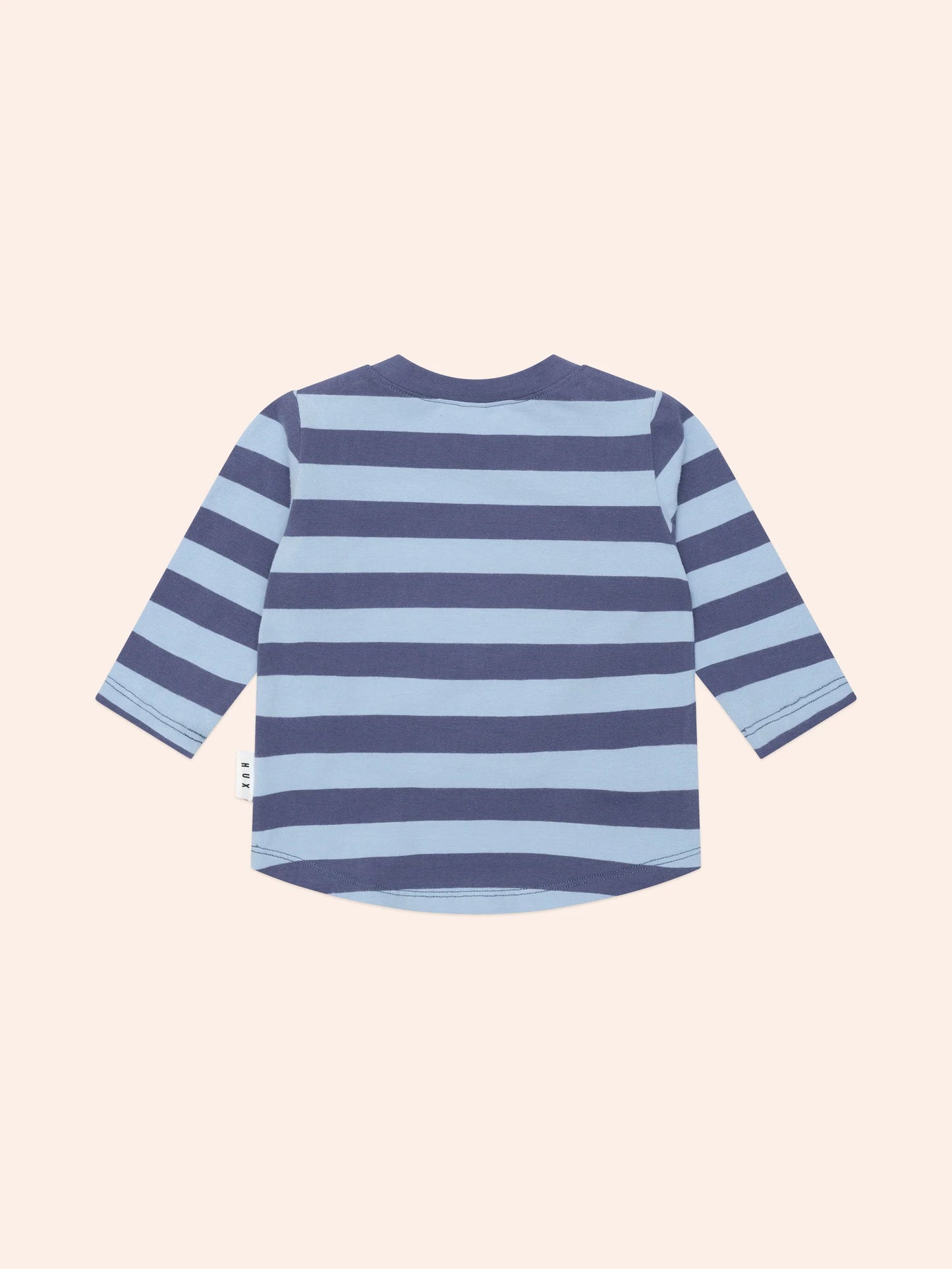 Huxbaby Furry Hux Blue Stripe Bear Top