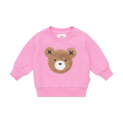 Huxbaby Fuschia Furry Huxbear Sweatshirt