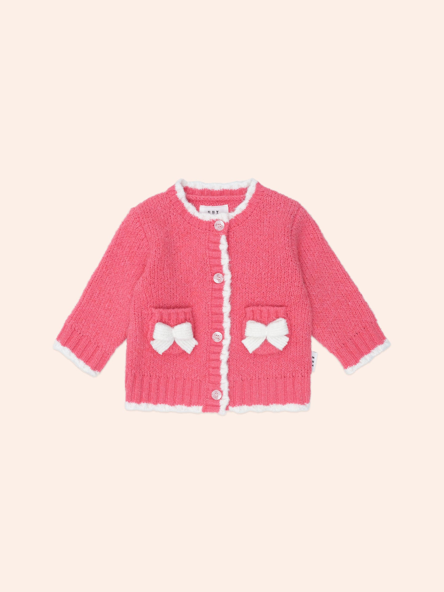 Huxbaby Crochet Bow Cardi