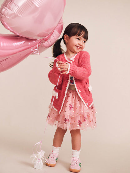 Huxbaby Crochet Bow Cardi