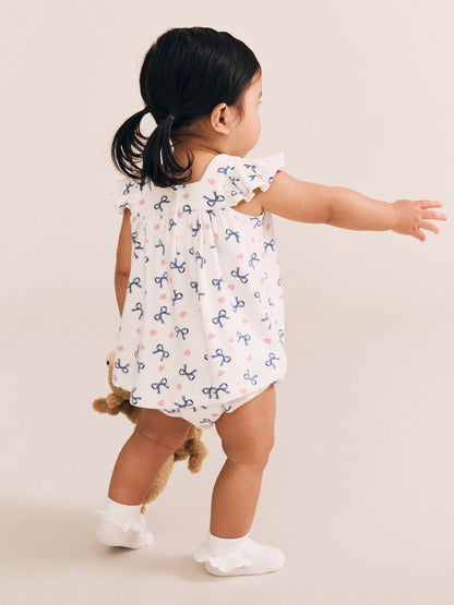 Huxbaby Hearts And Bows 2Pc Top And Bloomer Set