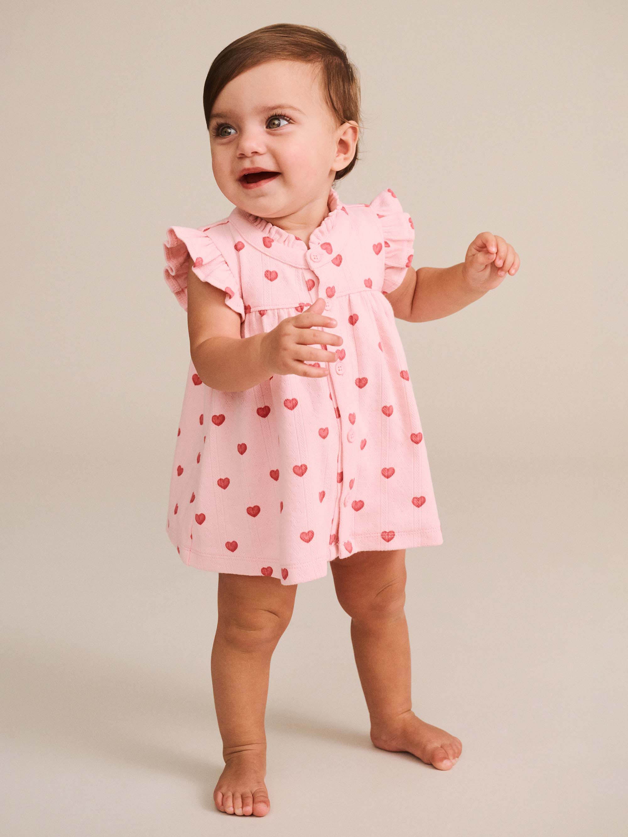 Huxbaby I Heart You Pointelle 2Pc Set