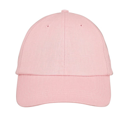 Silk lined Linen Bow Tie Cap - Rosa