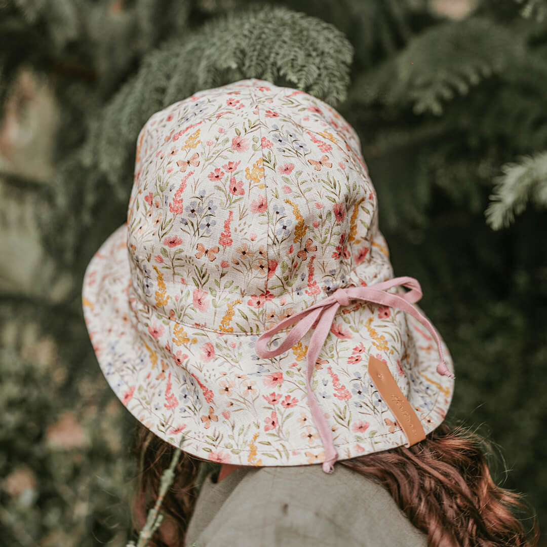 Bedhead 'Wanderer' Panelled Bucket Sun Hat - Paris / Rosa
