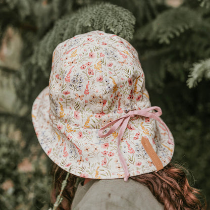Bedhead 'Wanderer' Panelled Bucket Sun Hat - Paris / Rosa