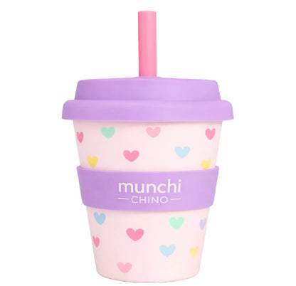 Hearts Babychino Cup - Straw Included