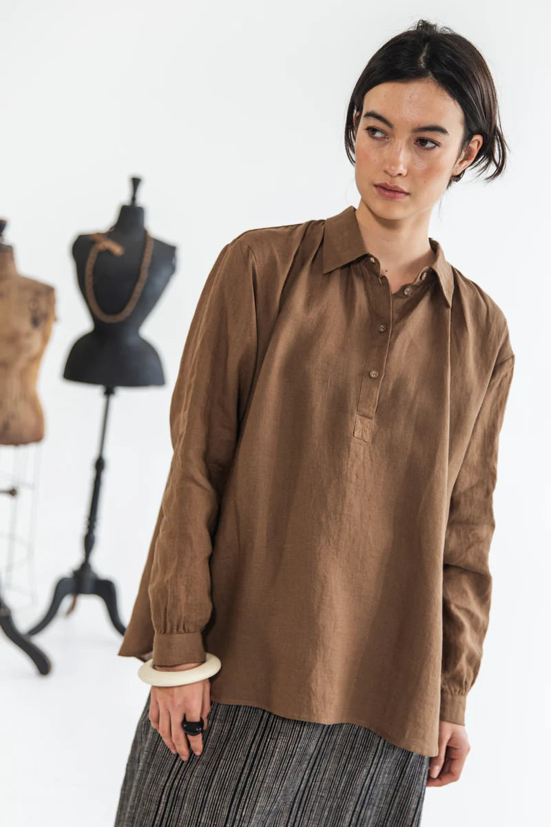 Eva's Sunday Theodora Shirt - Cinnamon