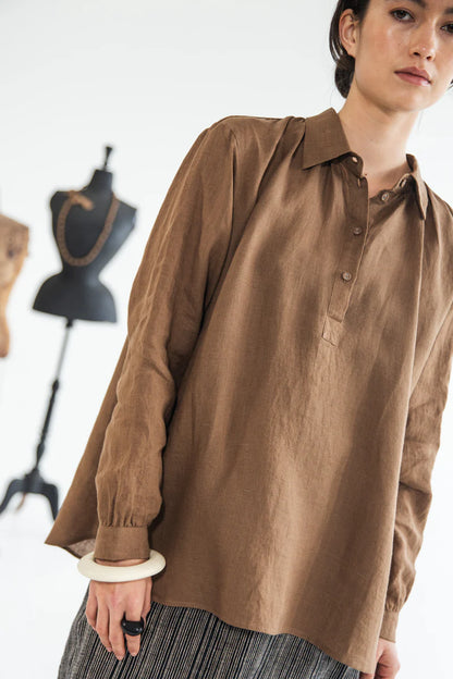 Eva's Sunday Theodora Shirt - Cinnamon