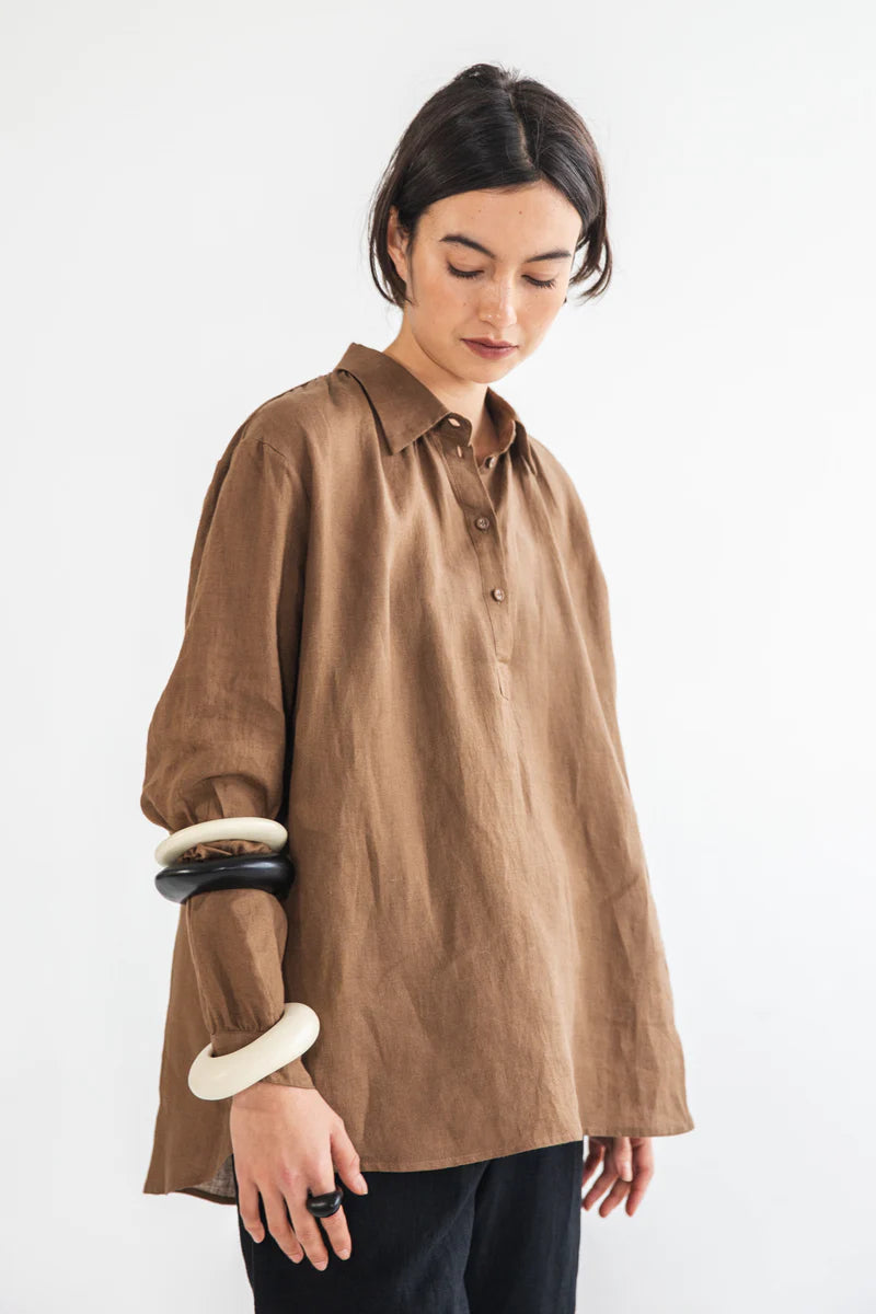 Eva's Sunday Theodora Shirt - Cinnamon