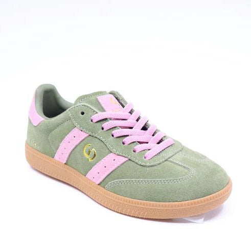 Goodsole 2001 Parallel - Sage Green  / Pink Suede