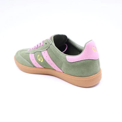 Goodsole 2001 Parallel - Sage Green  / Pink Suede