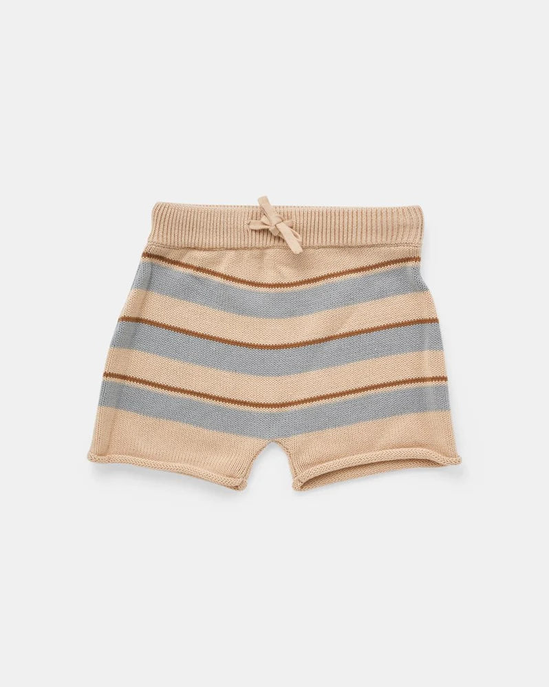 Jack Knit Short - Biscuit Stripe