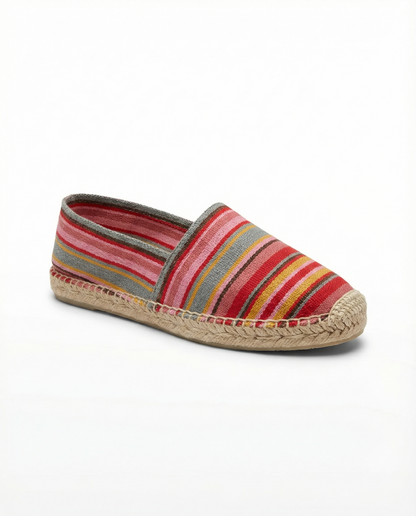 Java Espadrille - Red Stripe