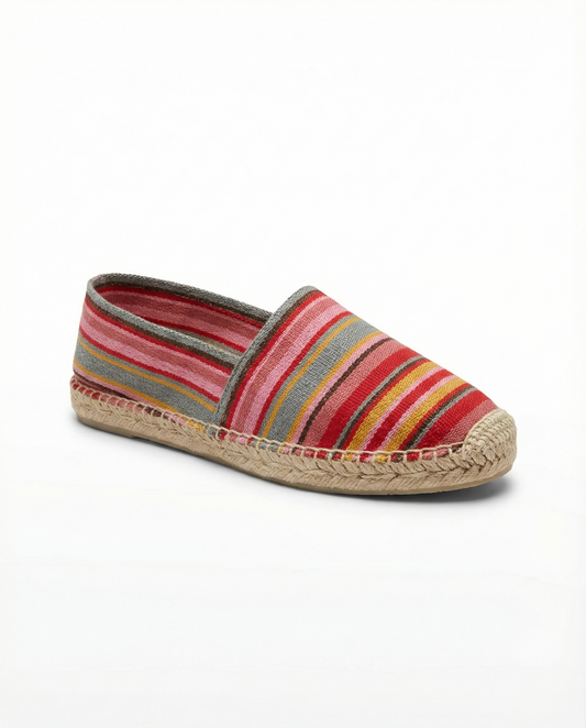Java Espadrille - Red Stripe