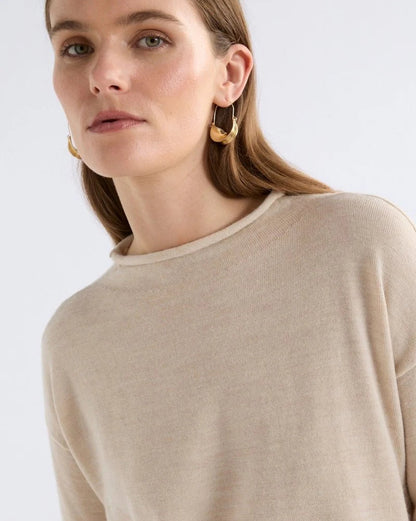 Elk Pirata Merino Sweater - Flax