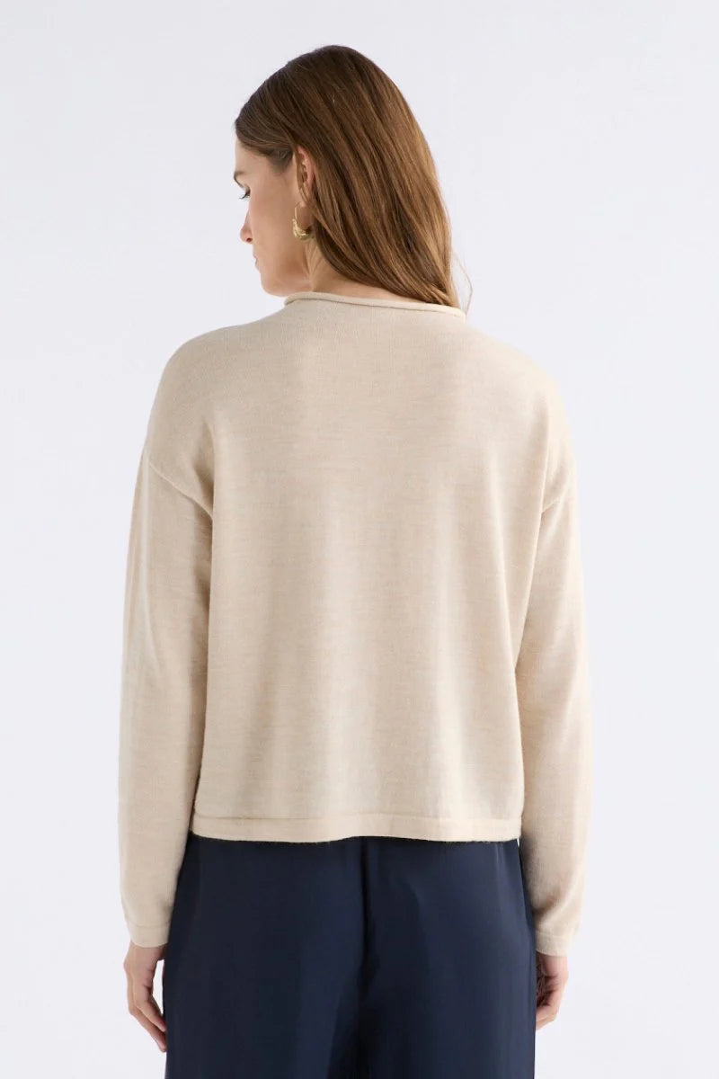 Elk Pirata Merino Sweater - Flax