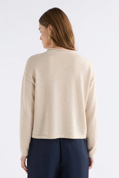 Elk Pirata Merino Sweater - Flax