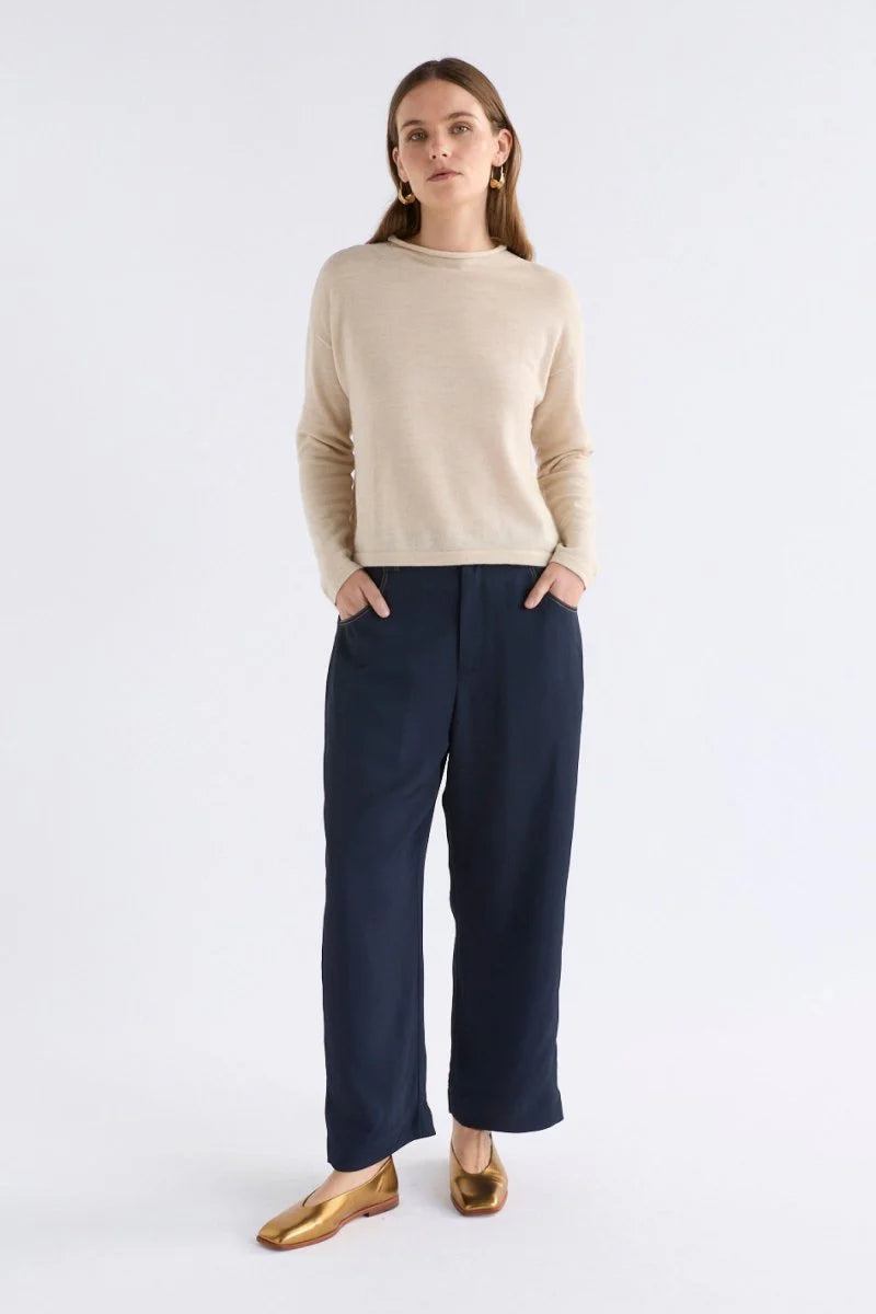 Elk Pirata Merino Sweater - Flax
