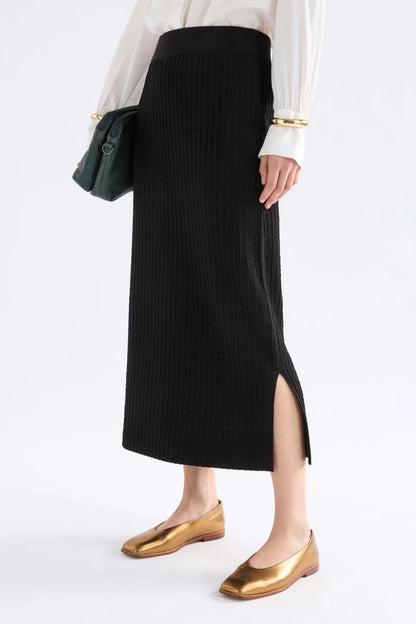 ELK Beim Knit Skirt - Black