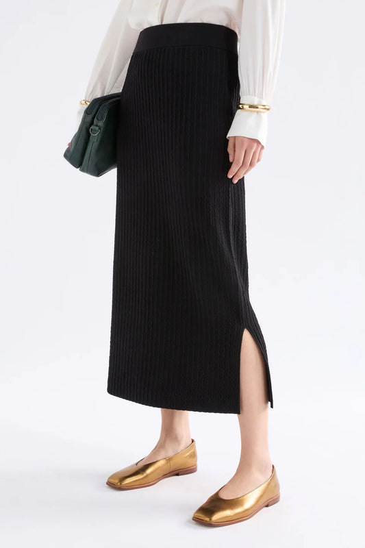 ELK Beim Knit Skirt - Black