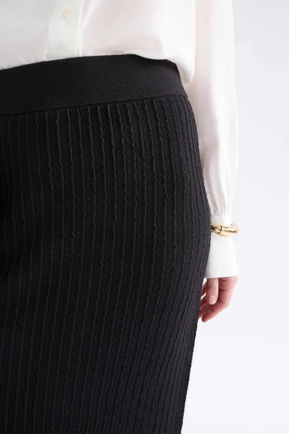 ELK Beim Knit Skirt - Black