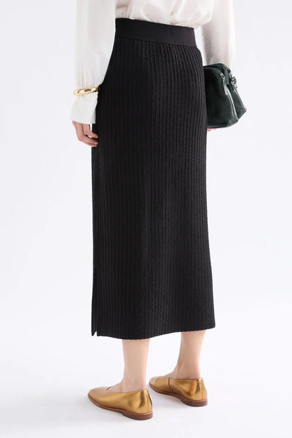 ELK Beim Knit Skirt - Black