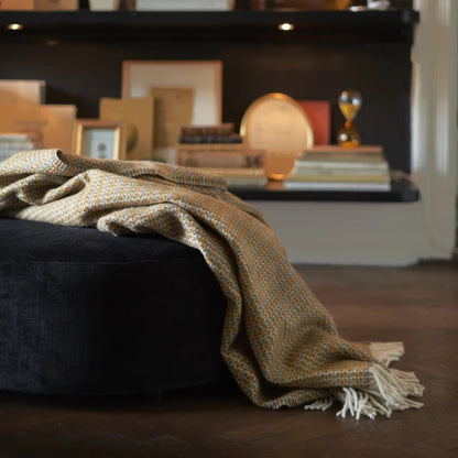 Curve Caramel Wool Blanket