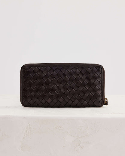 Juju & Co. Large Basque Wallet - Chocolate