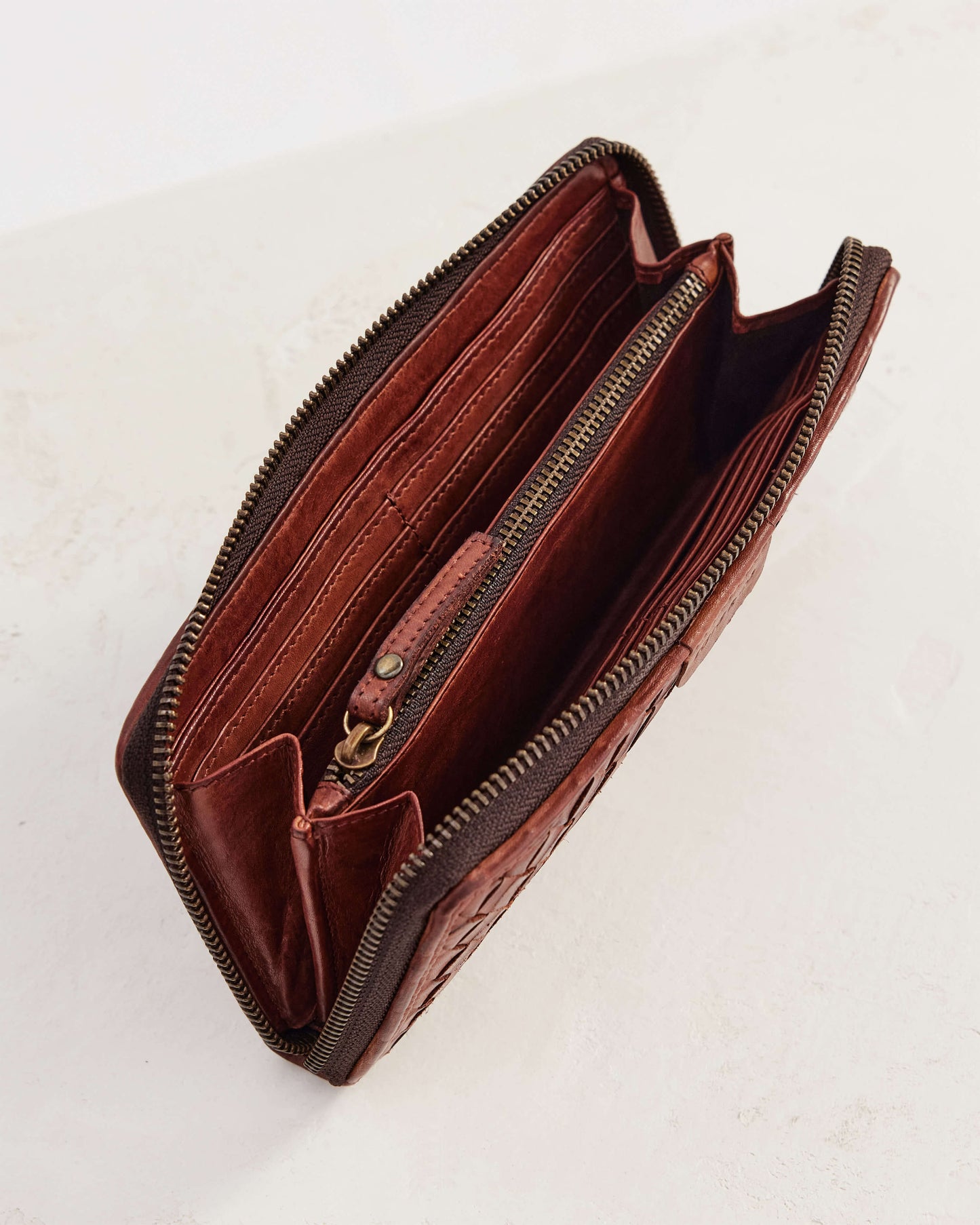 Juju & Co. Large Basque Wallet - Amber