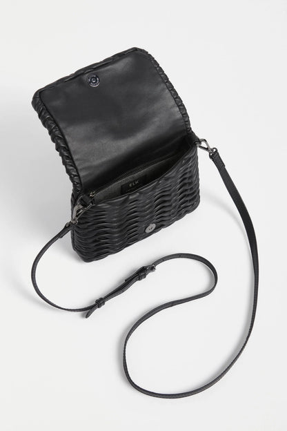 Elk Plissi Crossbody Bag | Black