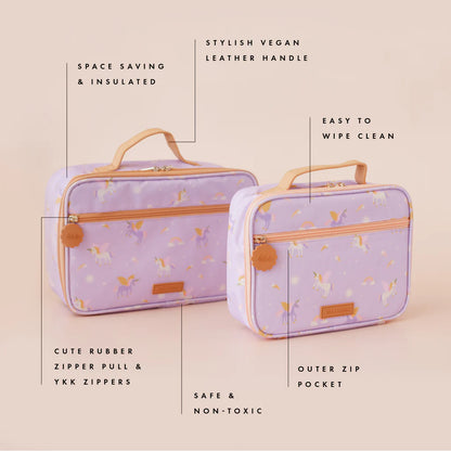 Fox & Fallow Unicorns Lunch Bag - Mini