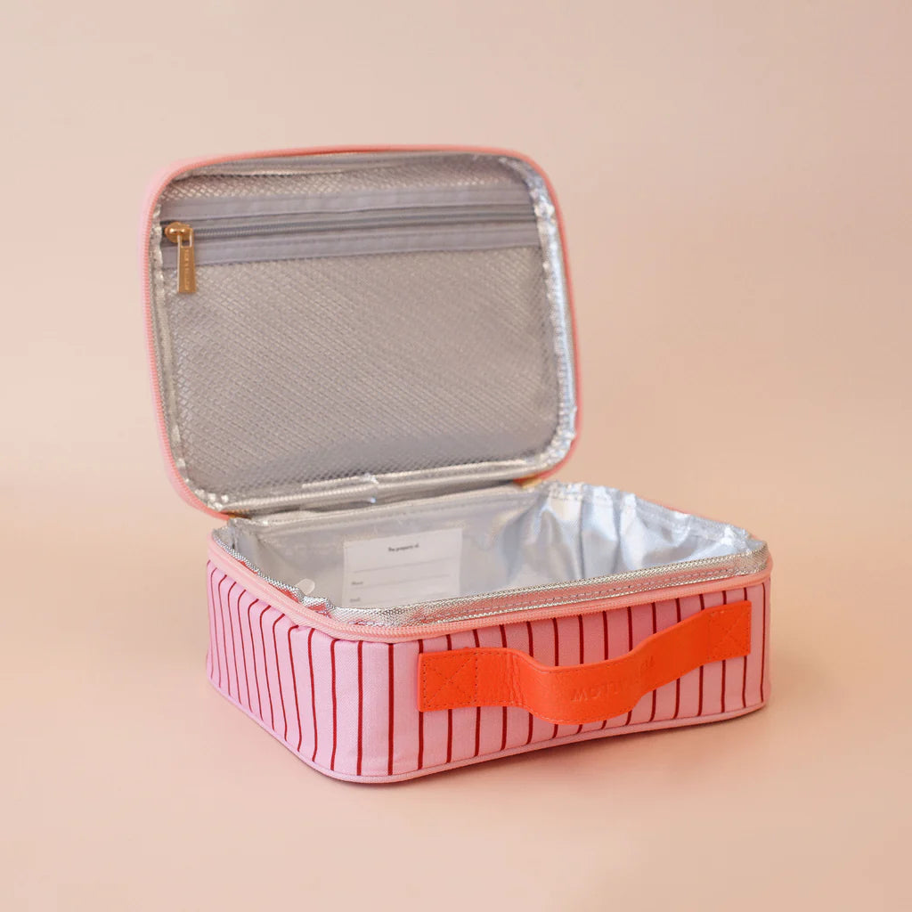 Fox & Fallow Strawberry Stripe Lunch Bag- Mini