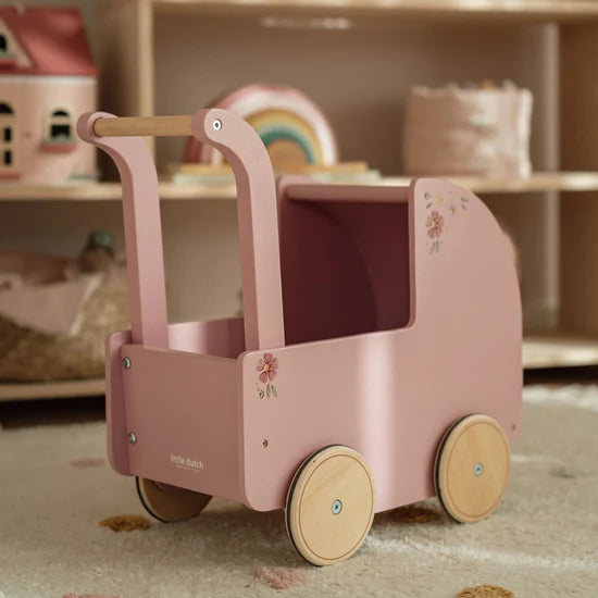 Wooden Doll Pram