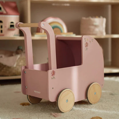 Wooden Doll Pram