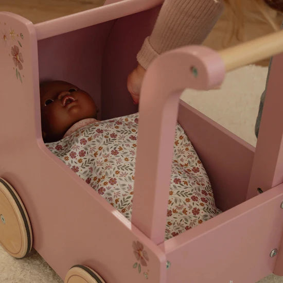 Wooden Doll Pram