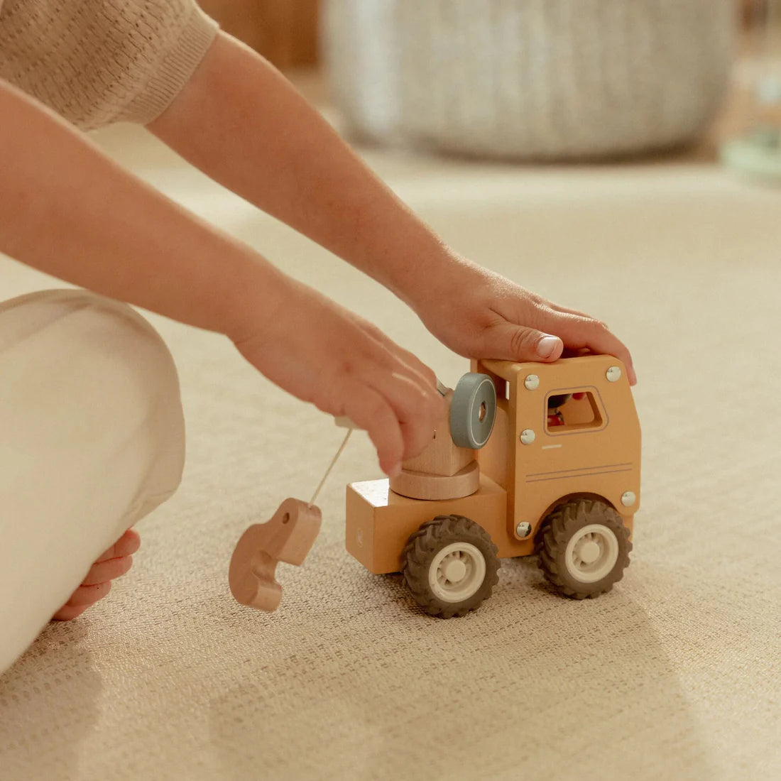Wooden Crane Truck