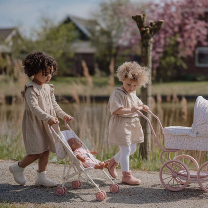 Metal Doll Stroller - Floral