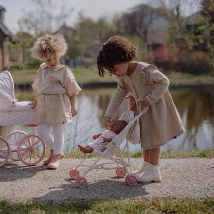 Metal Doll Stroller - Floral